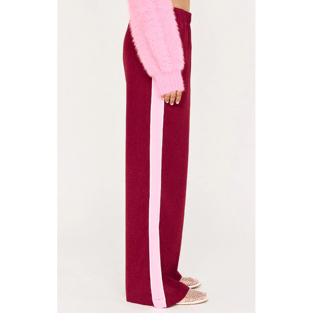 Pant Vesper Casual - Wine & Pop Pink