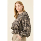 Top Grace Frill - Paisley