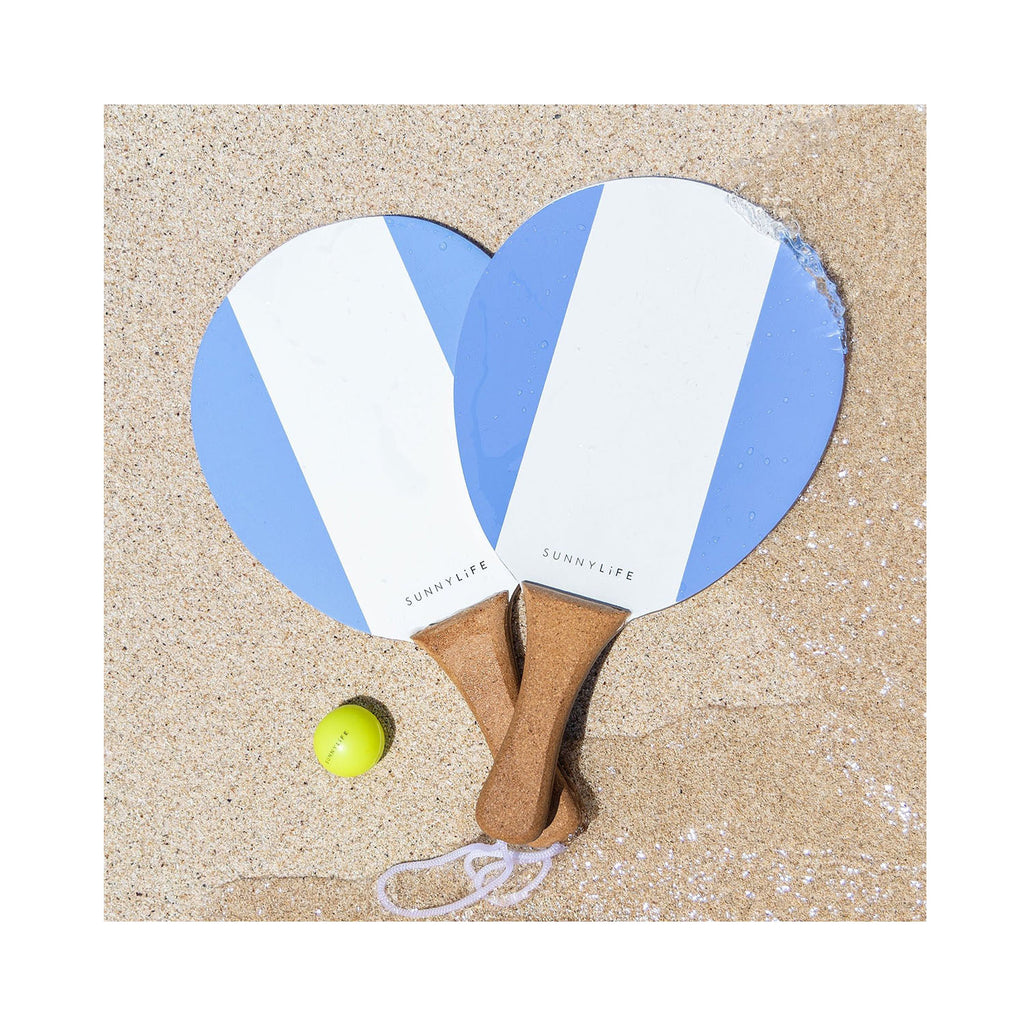 Vintage Beach Paddles La Mer Med Blue