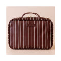 Cosmetic Bag - Merlot Pinstripe