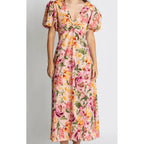 Dress Mia Puff Midi - Whispering
