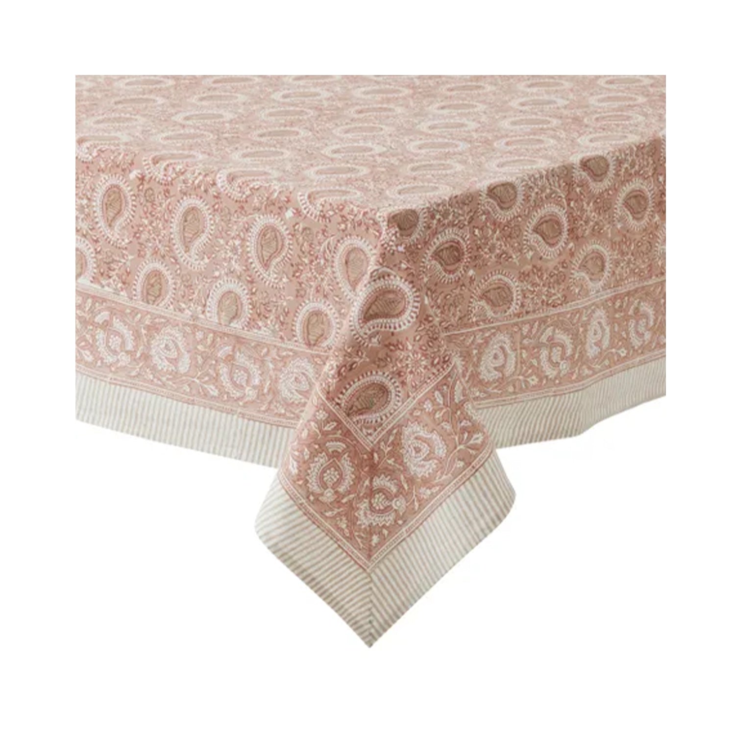 Tablecloth Cotton Block 150x220 - Ravenna