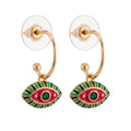 Earring Positano Eye - Pink
