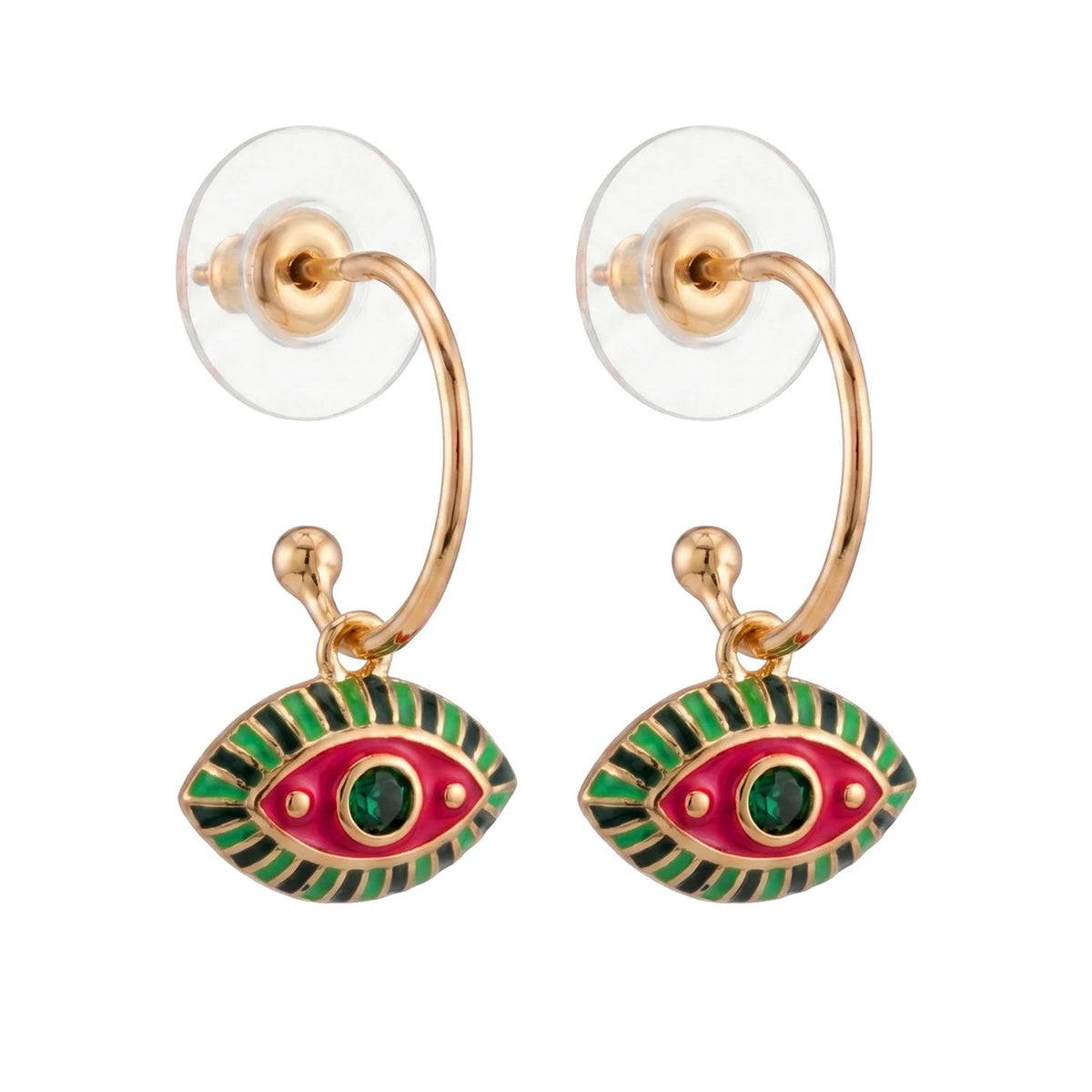 Earring Positano Eye - Pink