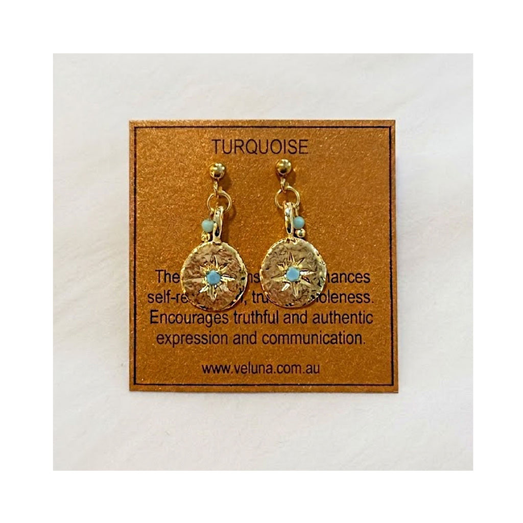 Earring December Birthstone - Inner Compass Turqoise