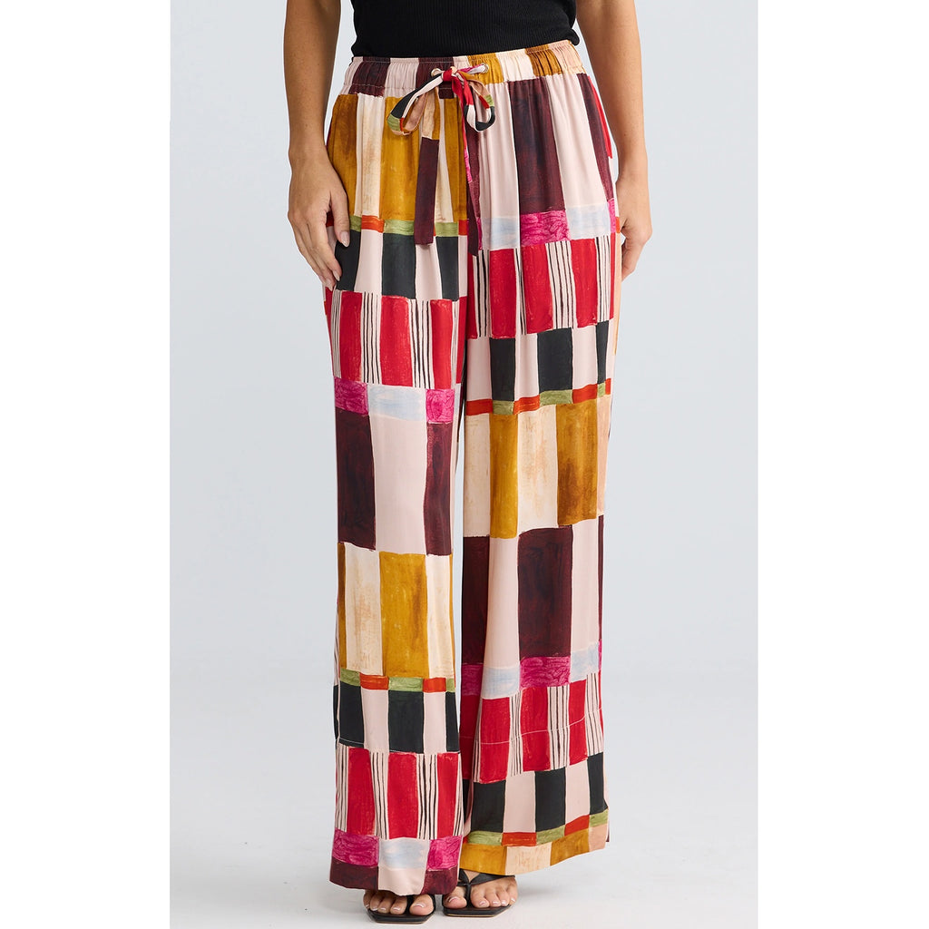Pant Astrid - Painterly Geo
