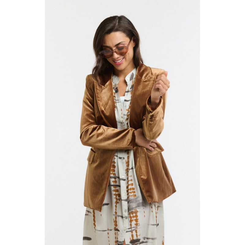 Jacket Jets Velvet - Camel