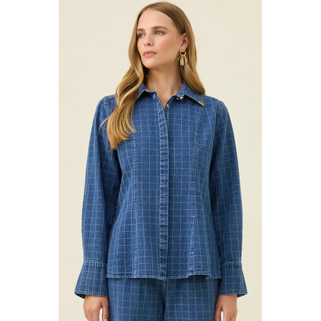 Top Sloane Denim Shirt - Check