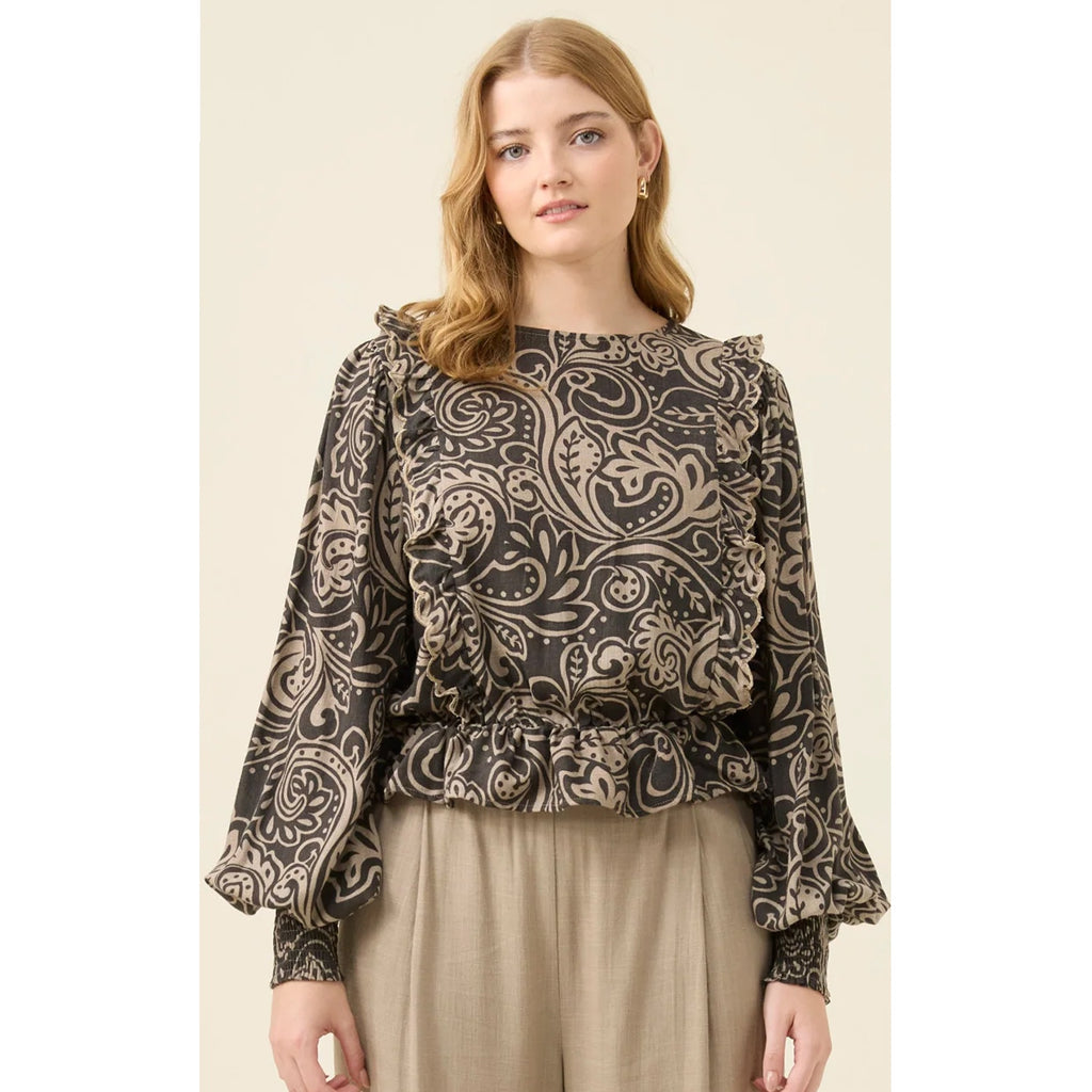Top Grace Frill - Paisley