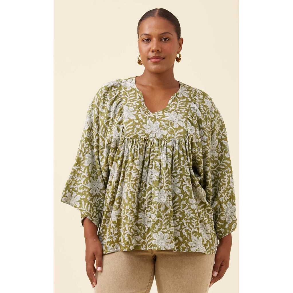 Top Wilma Blouse - Olive