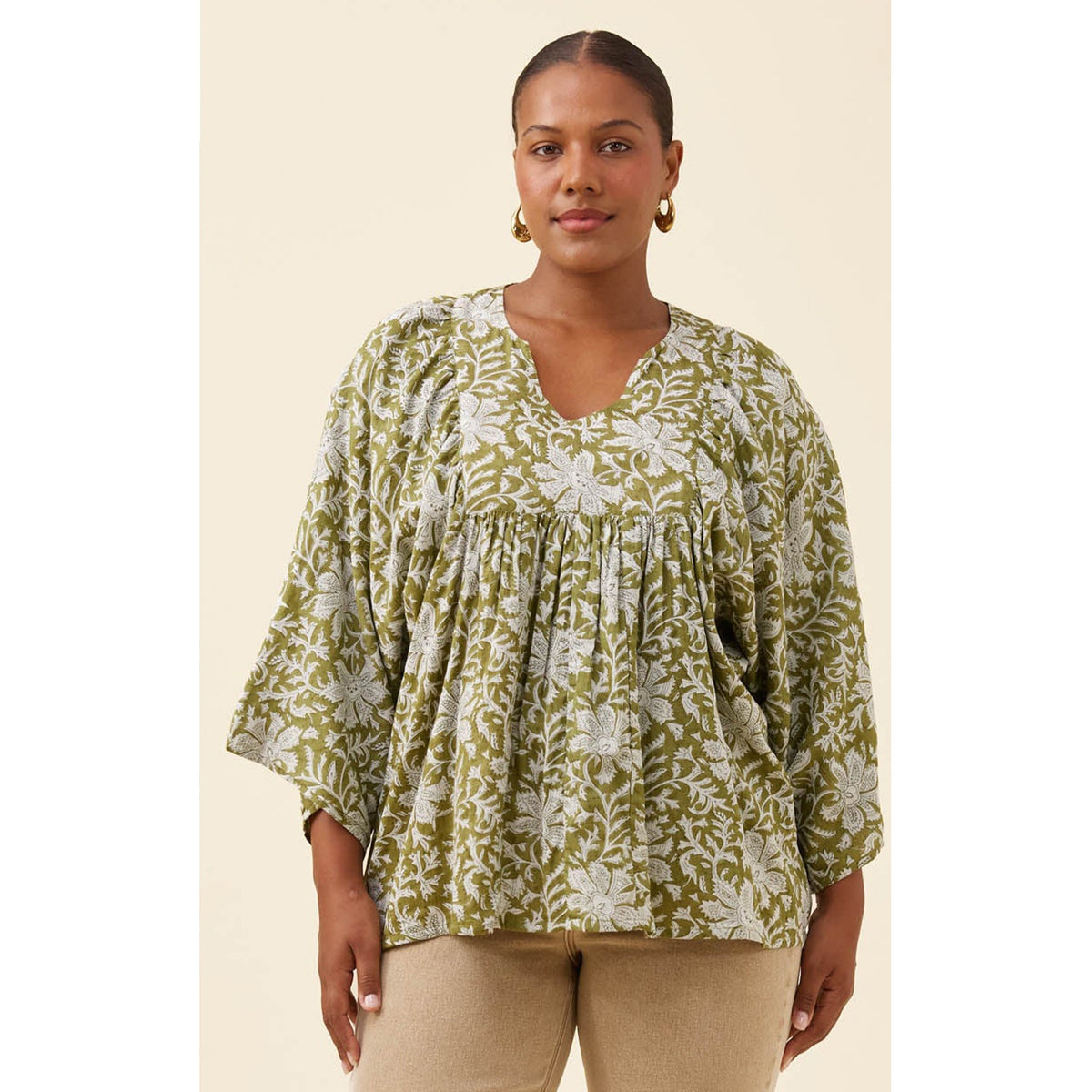 Top Wilma Blouse - Olive