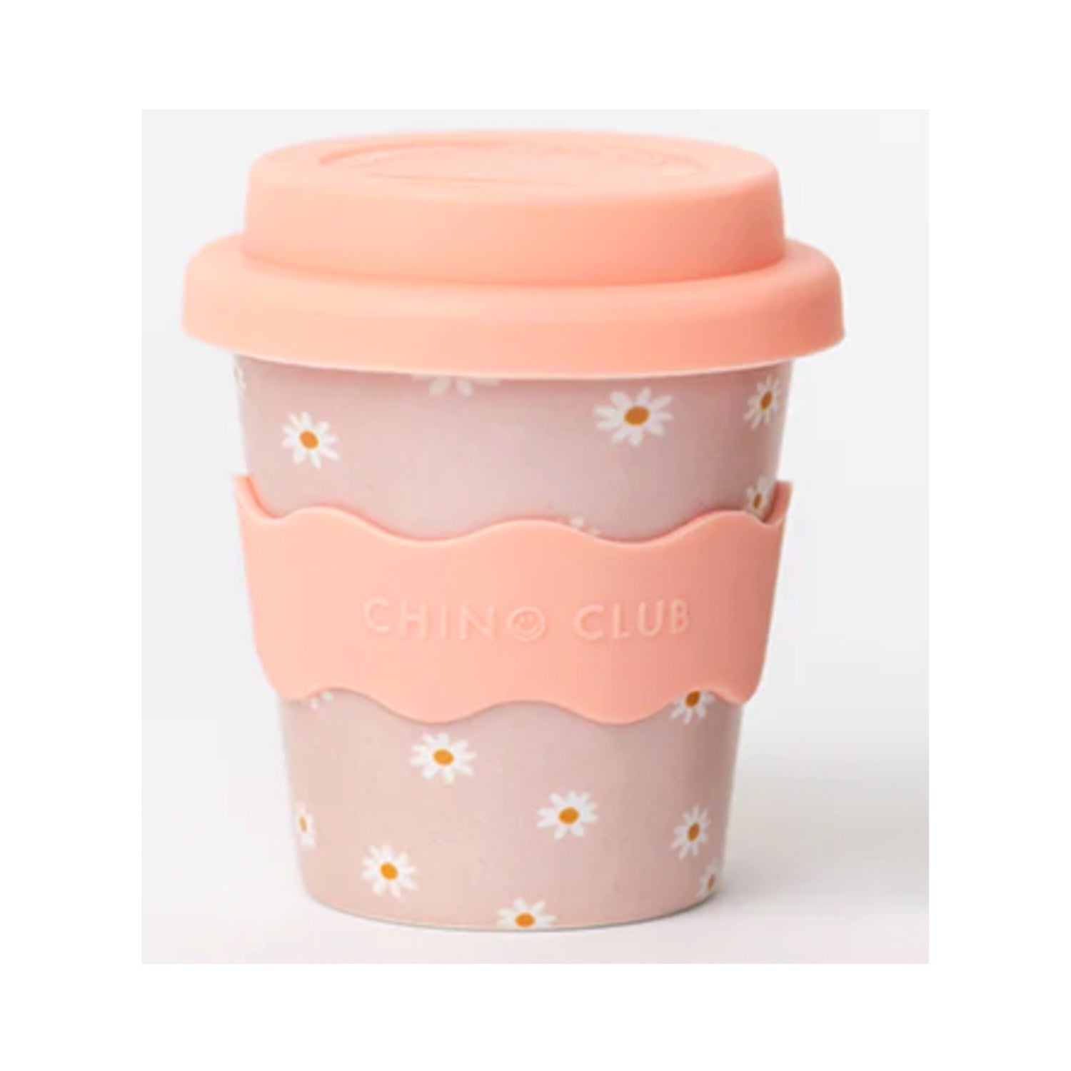 Cup - Pink Daisy Babychino 4oz