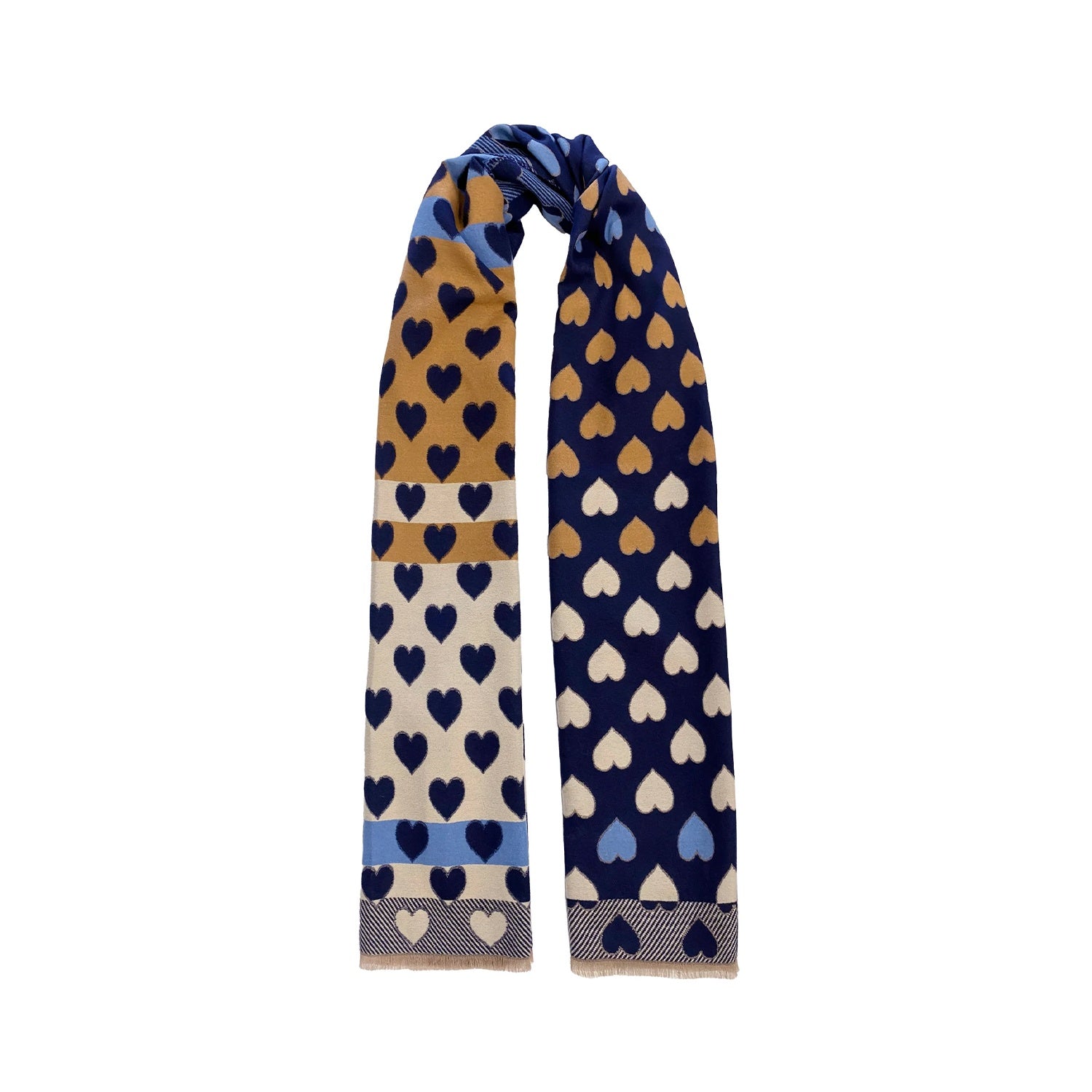 Scarf Savoie Heart - Denim