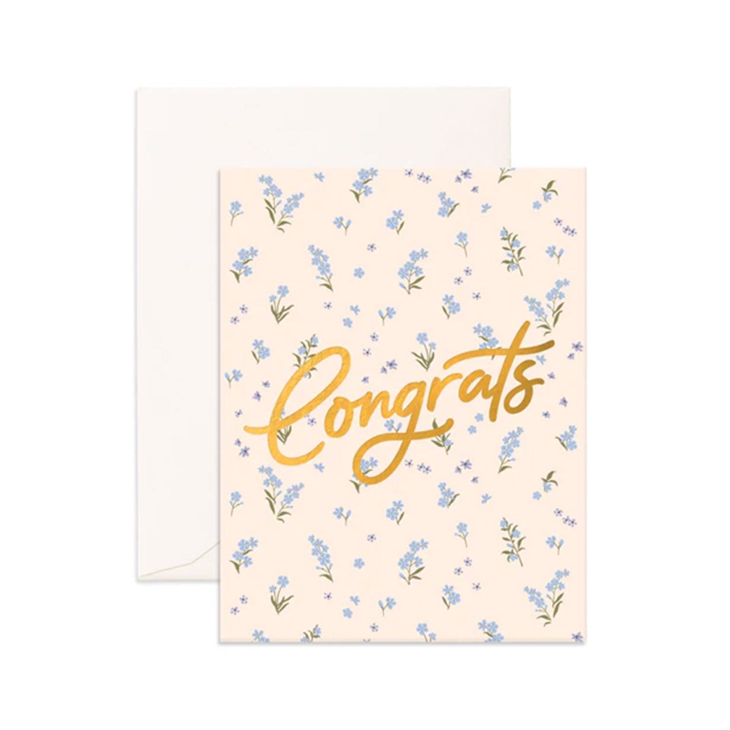 Card Congrats Forget Me Not