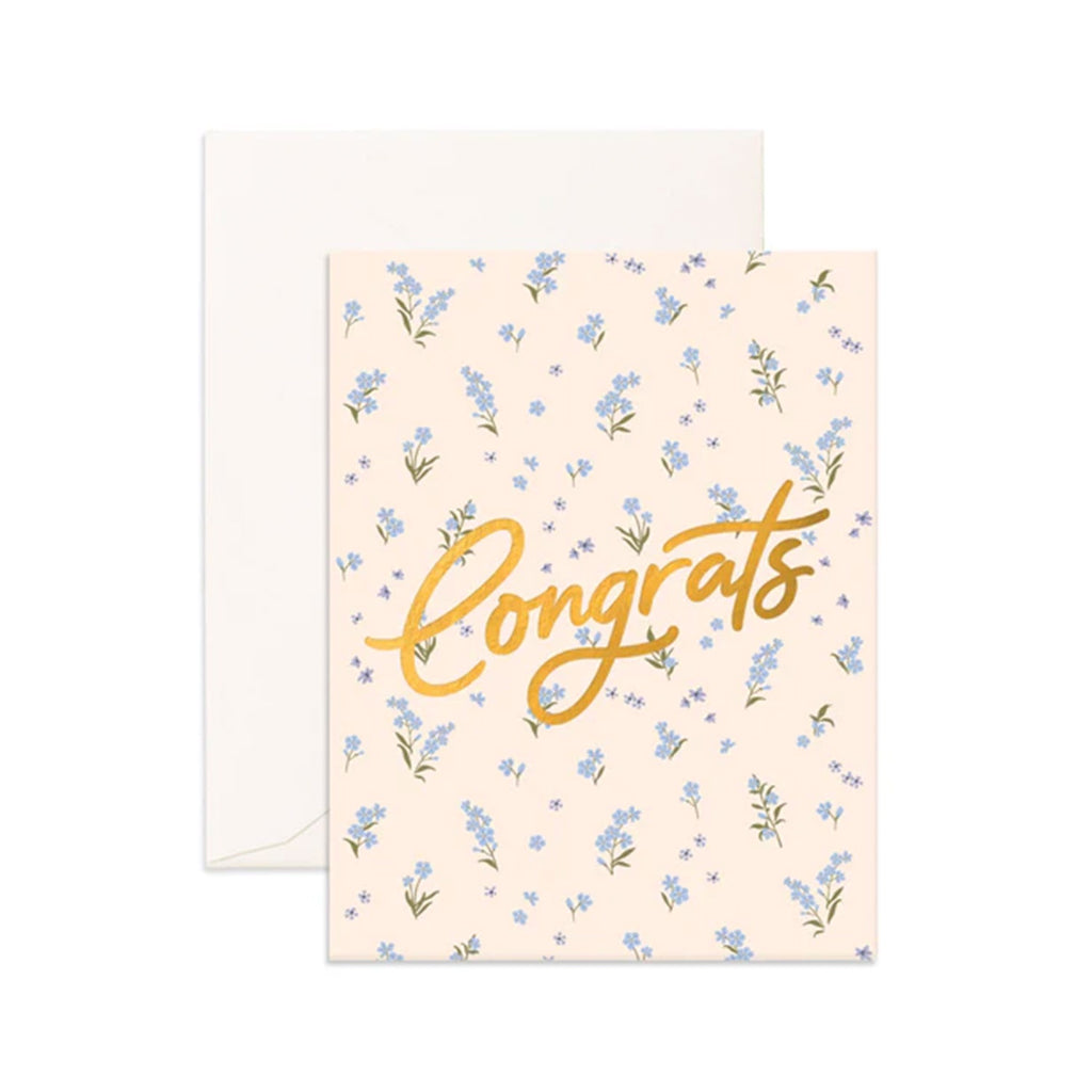 Card Congrats Forget Me Not
