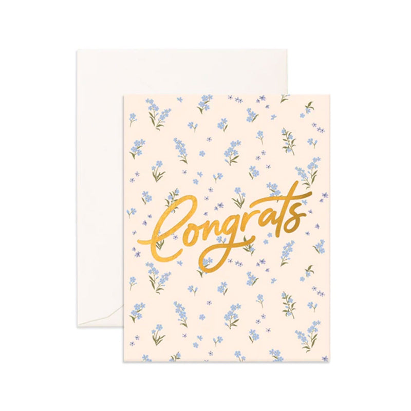 Card Congrats Forget Me Not