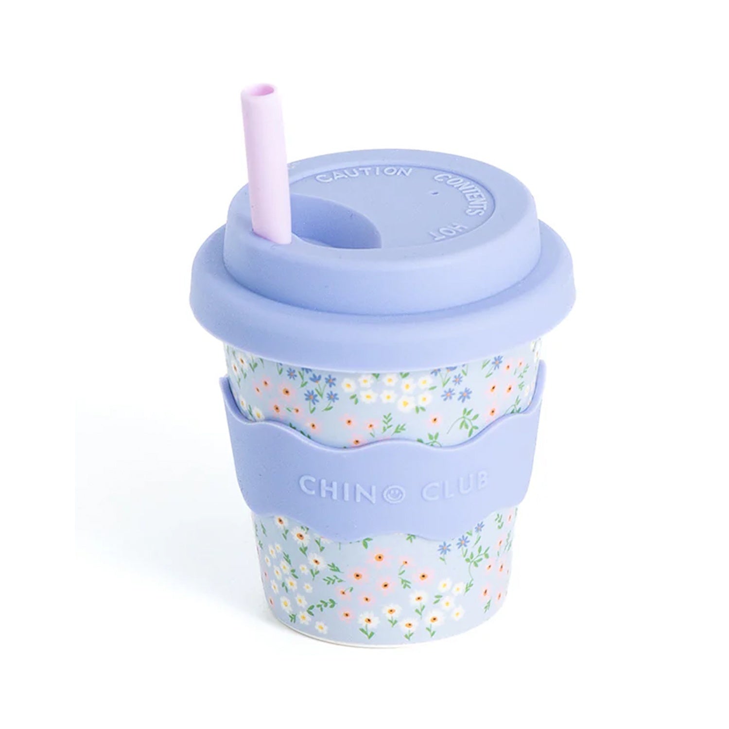 Cup - Blue Floral Babycino 4oz
