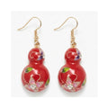 Earring Enamel Rin - Red
