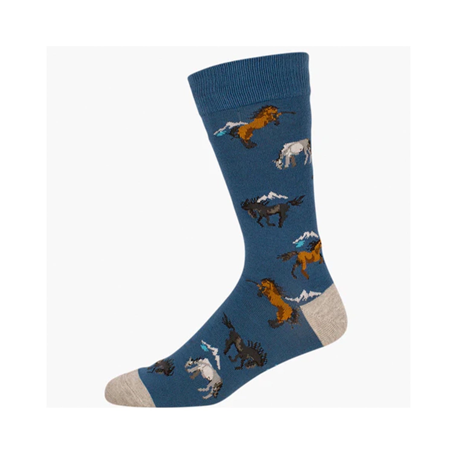 Mens Bamboo Socks Snowy River