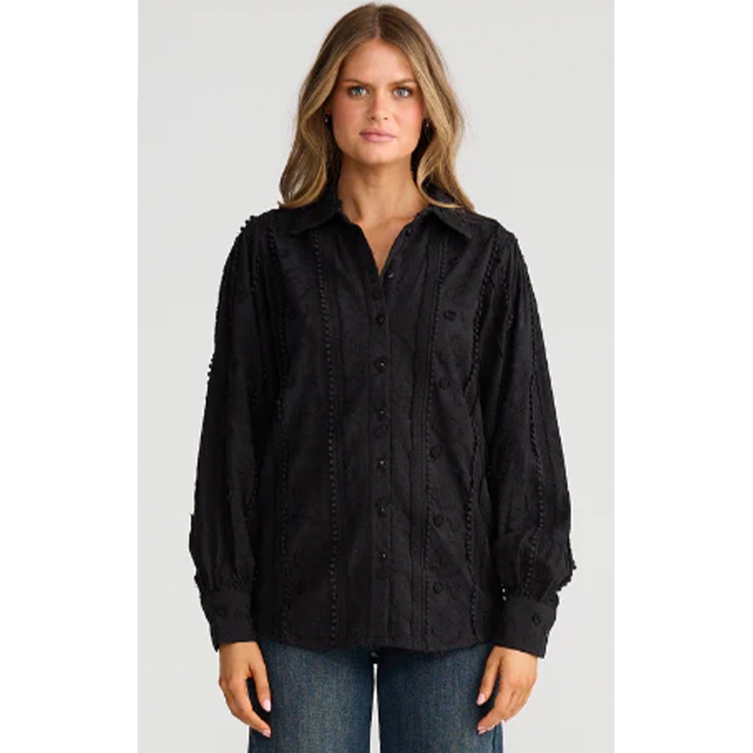 Top Flower Child Shirt - Black