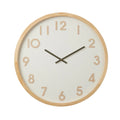 Wall Clock Leonard - Natural & White