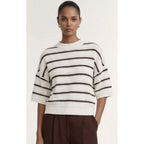 Knit Tee - Pillar Stripe