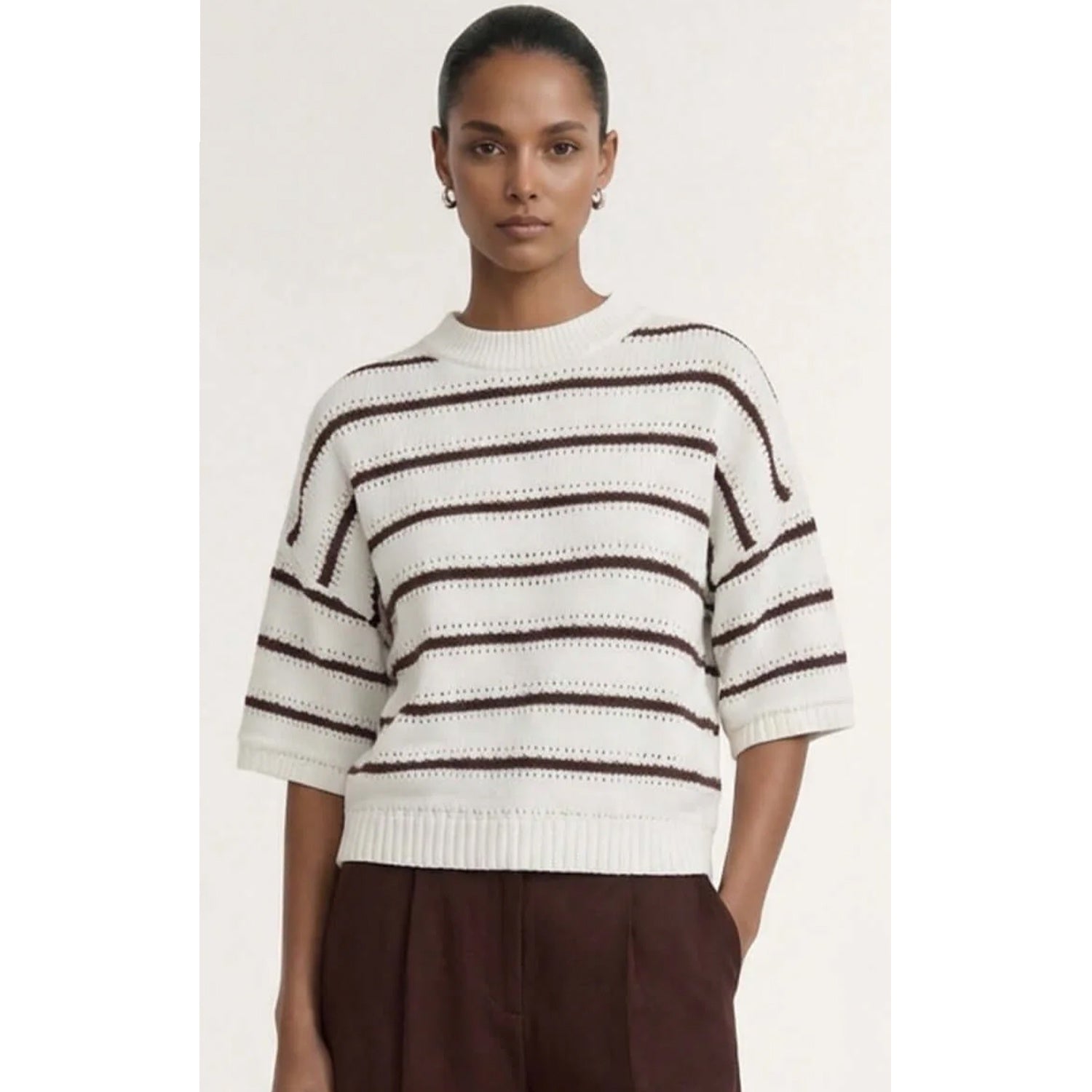 Knit Tee - Pillar Stripe
