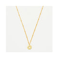 Necklace Starburst Disc - Gold Plated