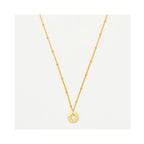 Necklace Starburst Disc - Gold Plated