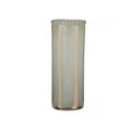 Vase Pettine Glass - Steel (13.5x35cm)
