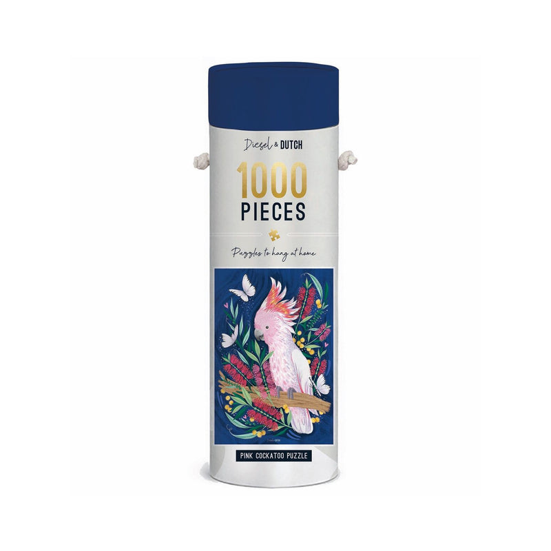 Wall Puzzle 1000pc - Pink Cockatoo
