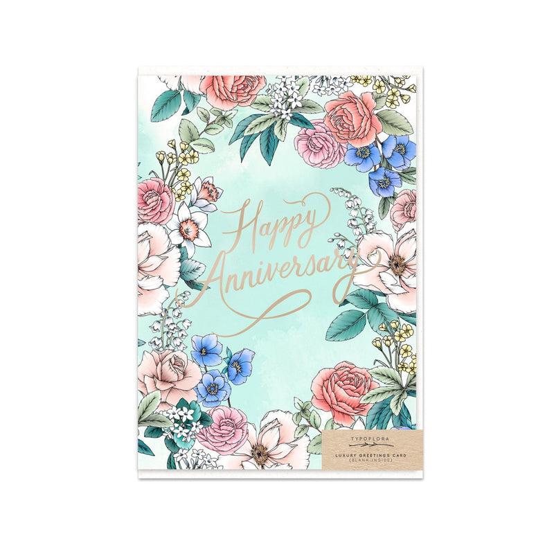 Card Anniversary Garden