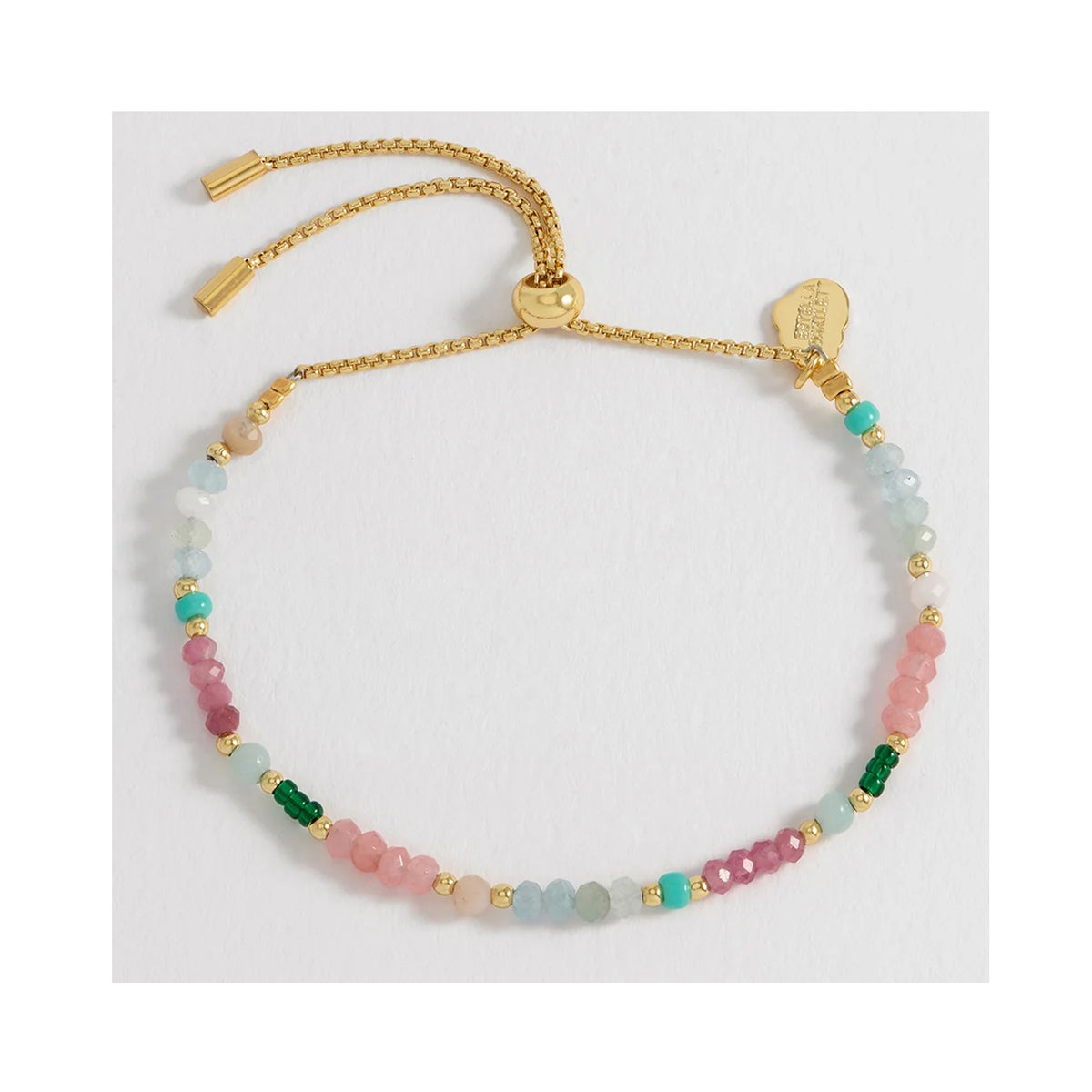 Bracelet Green and Pink Mixed Mini Bead