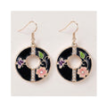 Earring Enamel Kira - Black