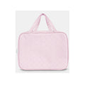 Cosmetic Bag Woven Hanging Peony Pink