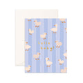 Card Hello Baby Ducks Blue