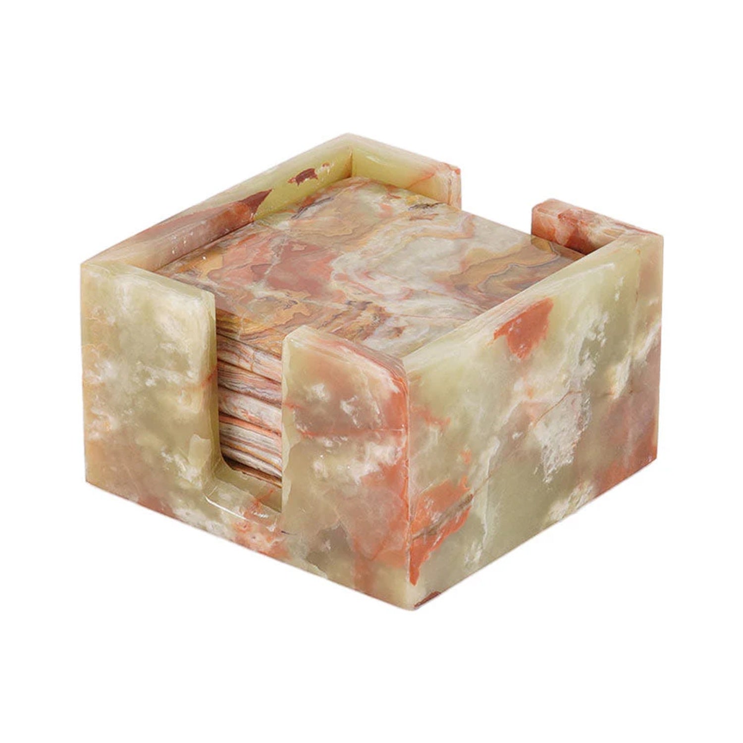 Coaster Set Square - Green