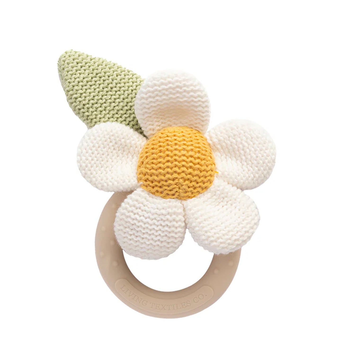 Ring Rattle - Daisy & Leaf