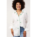 Top Mauritius Embroidered Shirt - White