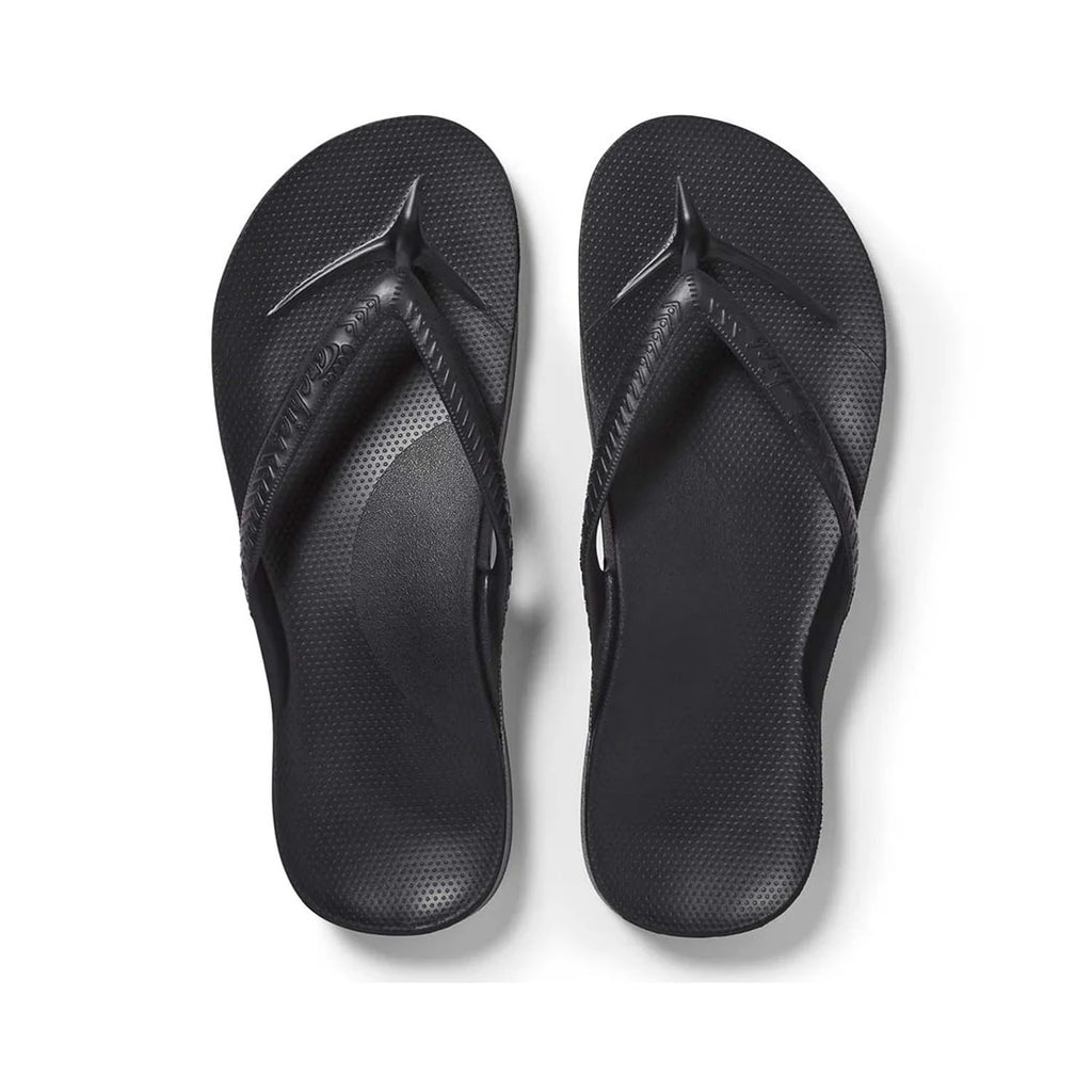 Arch Support Thongs - Black