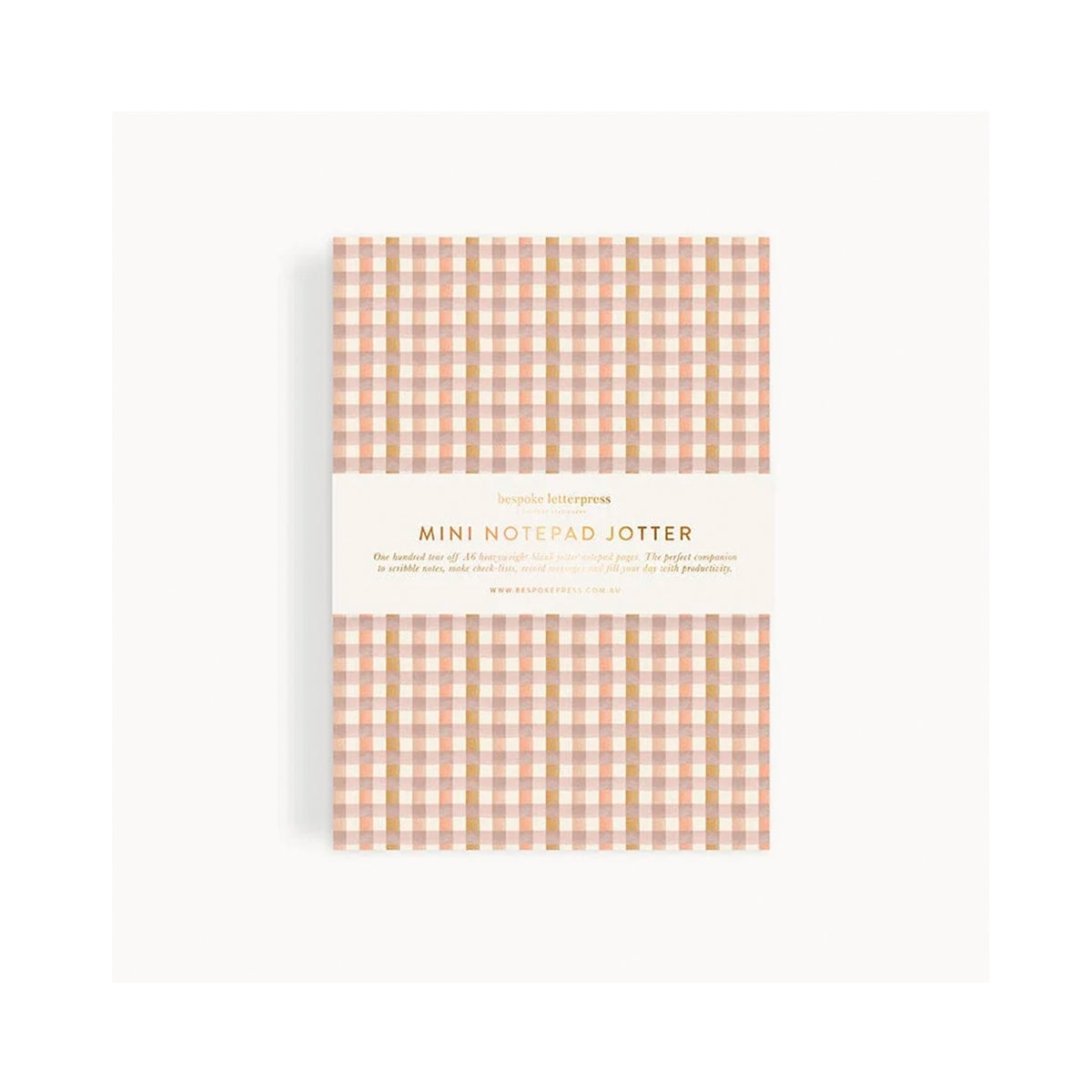 Journal Mini Primrose Gingham Jotter