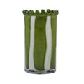 Vase Pettine Glass 12.5x23.5cm Green