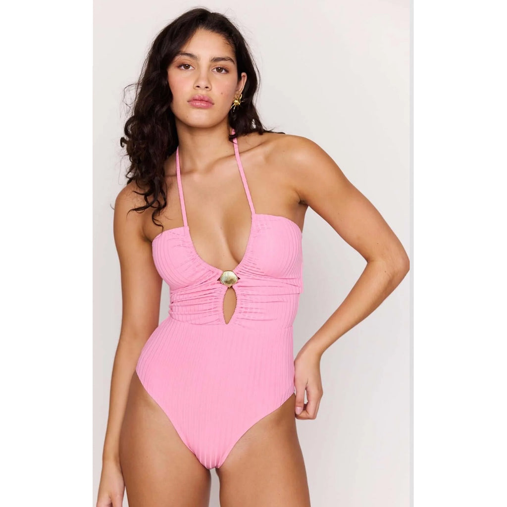 Swimsuit Gigi Keyhole One Piece - Pink