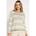 Top Solene Knit Stripe - Dusty Aqua Stripe