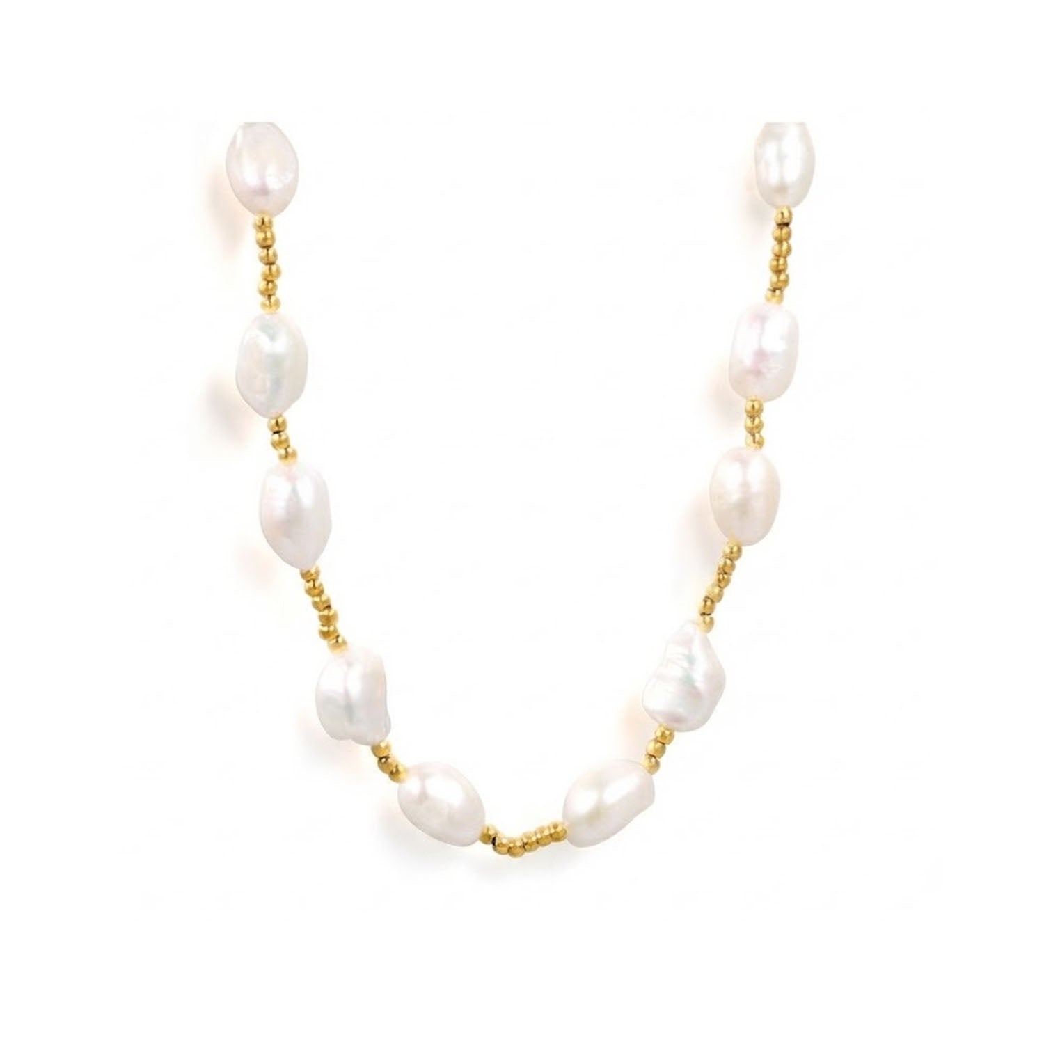 Necklace Gold Pearl - Nerina