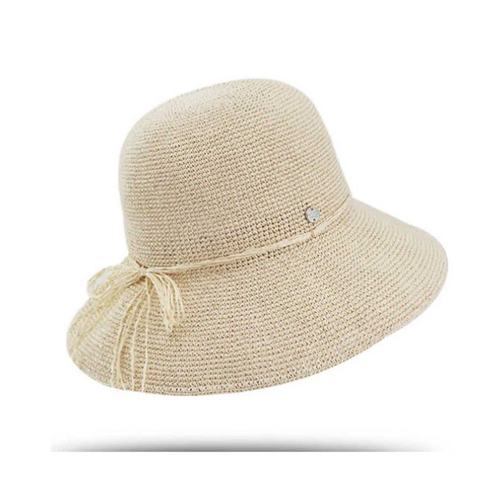 Hat Cloche Crocheted OS - Natural