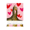 Card Val Two Giraffes
