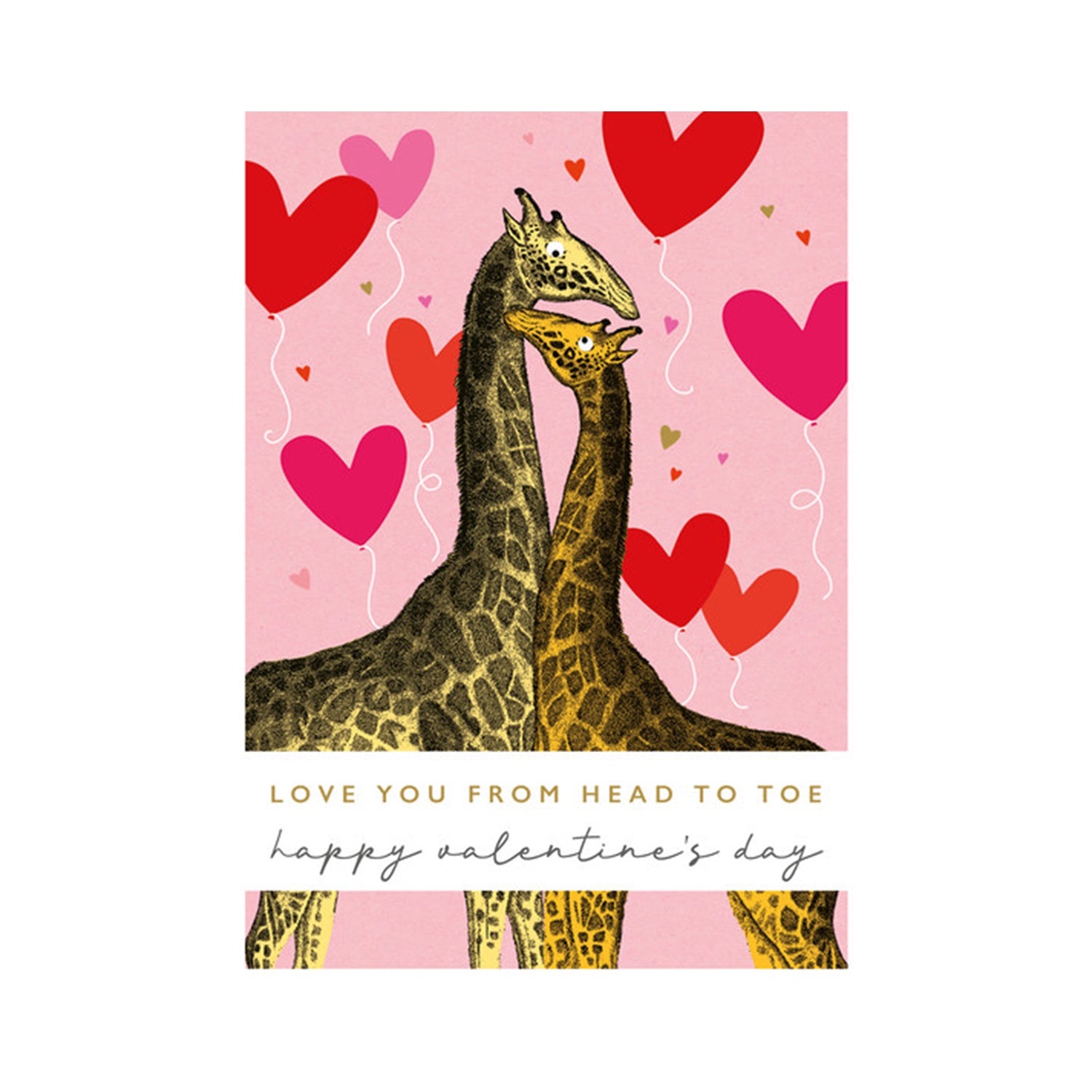 Card Val Two Giraffes