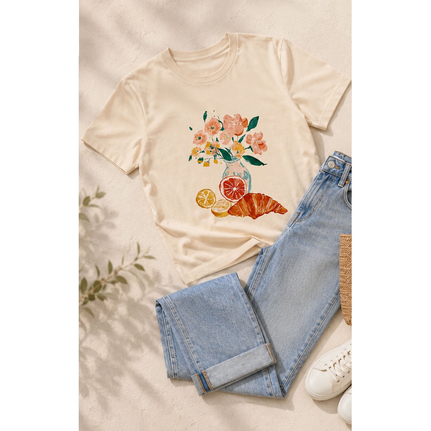 TShirt Cream - Morning Croissant