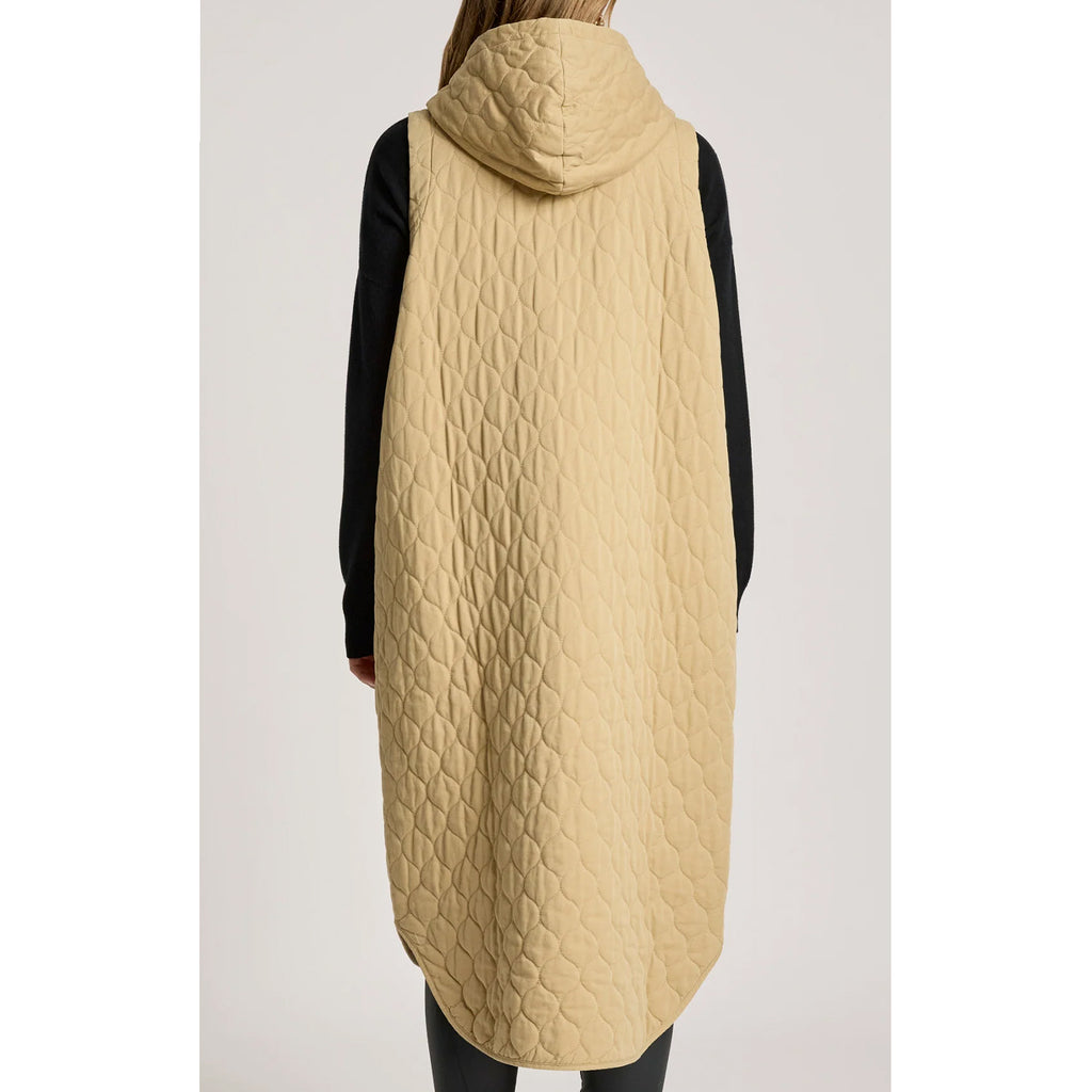 Vest - Sansi Quilted Long Vest Dune